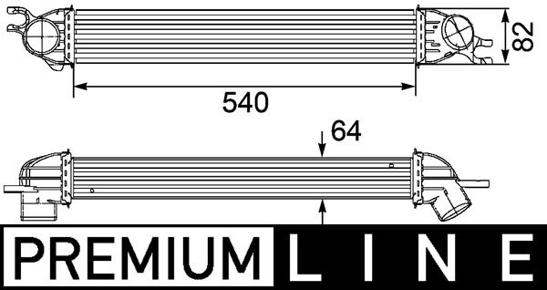 MAHLE Ladeluftkühler (CI 188 000P)
