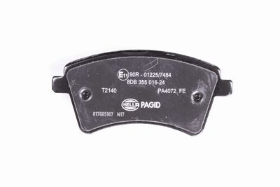 HELLA Bremsbelagsatz, Scheibenbremse (8DB 355 016-241)