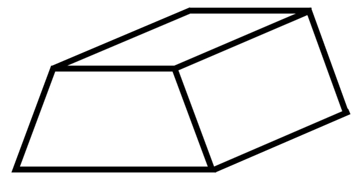 Gummi Trapezblock uni H140xB150xL150mm