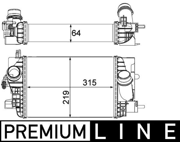 MAHLE Ladeluftkühler (CI 235 000P)