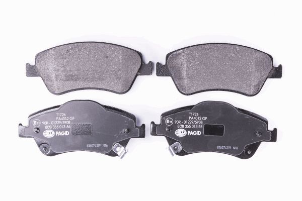 HELLA Bremsbelagsatz, Scheibenbremse (8DB 355 013-561)