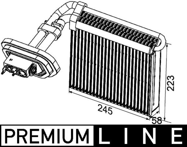MAHLE Verdampfer, Klimaanlage (AE 99 000P)