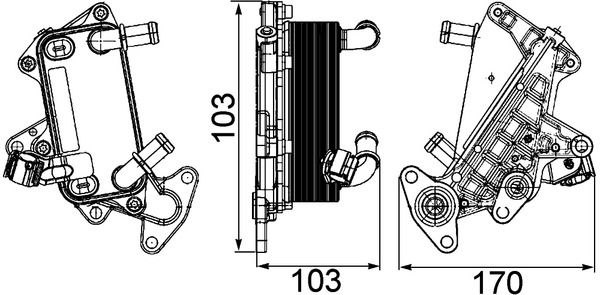 MAHLE Ölkühler, Automatikgetriebe (CLC 25 000P)