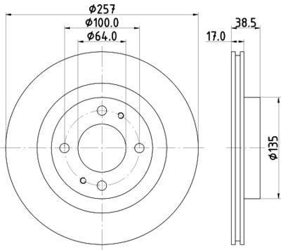 HELLA Bremsscheibe (8DD 355 125-241)