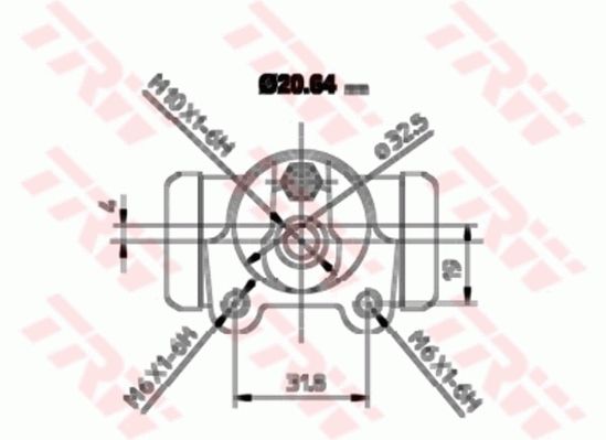 TRW Radbremszylinder (BWF252)