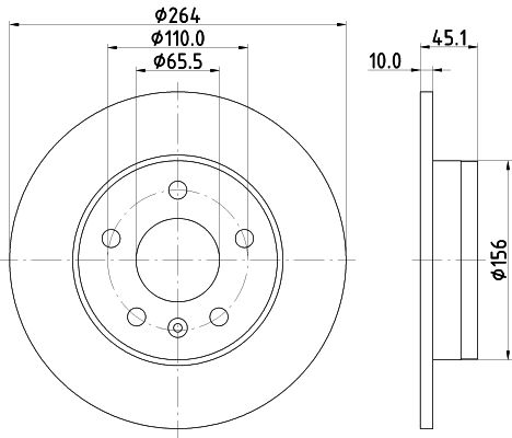 HELLA Bremsscheibe (8DD 355 122-821) HELLA Bremsscheibe (8DD 355 122-821)