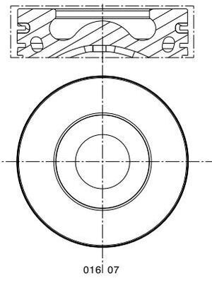 MAHLE Kolben (016 07 02)
