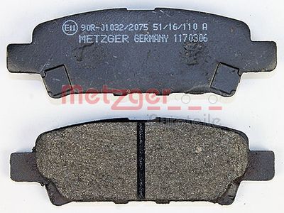 METZGER Bremsbelagsatz, Scheibenbremse (1170306)