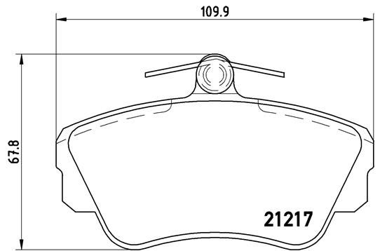 BREMBO Bremsbelagsatz, Scheibenbremse (P 86 010)