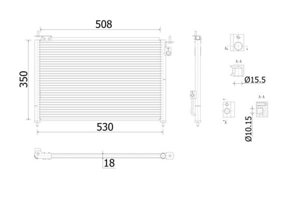 MAHLE Kondensator, Klimaanlage (AC 910 000S)