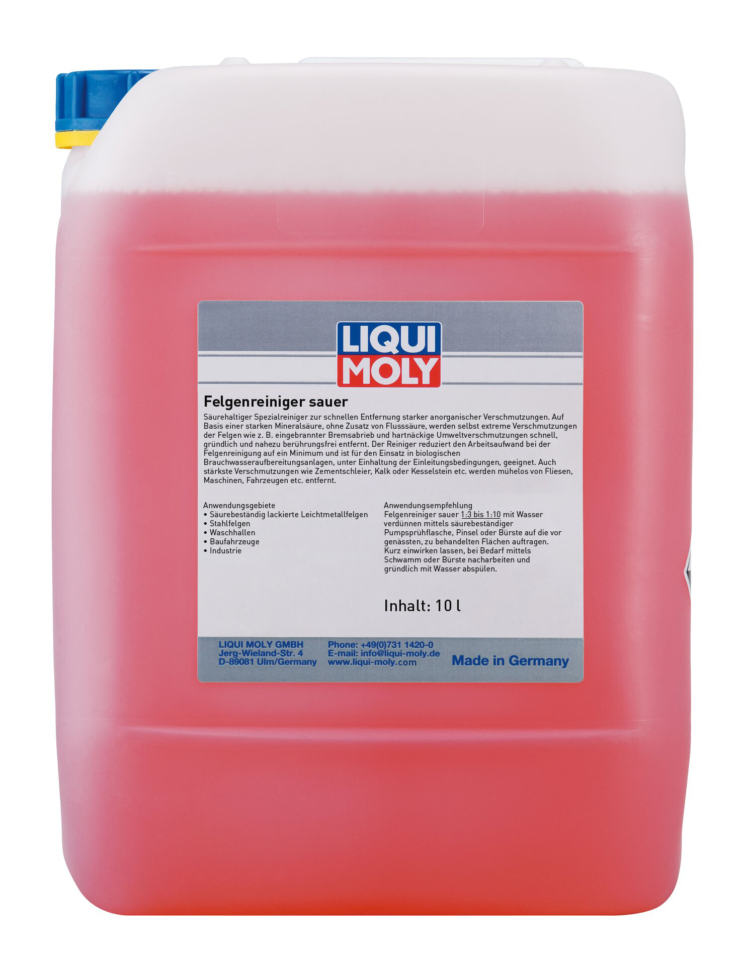 LIQUI MOLY Felgenreiniger sauer, 10 l (21672)