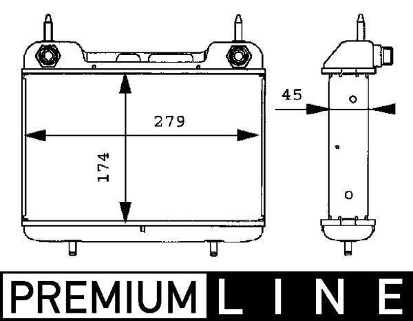 MAHLE Ölkühler, Motoröl (CLC 27 000P)