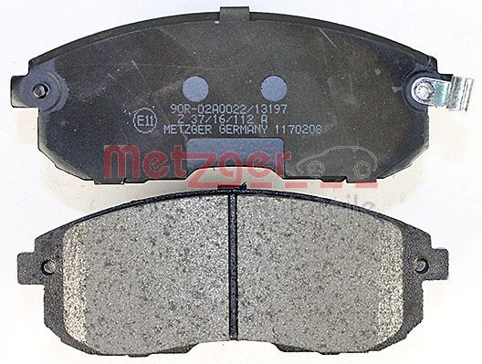 METZGER Bremsbelagsatz, Scheibenbremse (1170208) METZGER Bremsbelagsatz, Scheibenbremse (1170208)