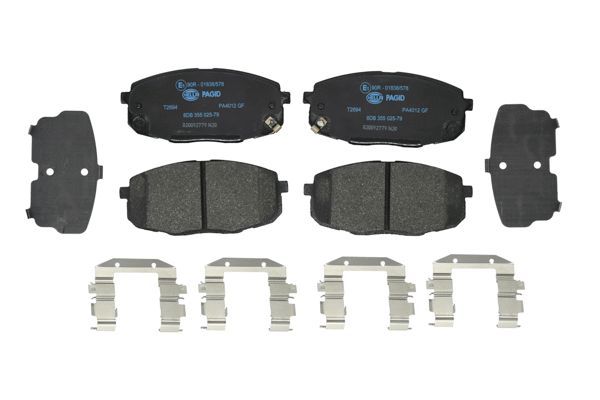 HELLA Bremsbelagsatz, Scheibenbremse (8DB 355 025-791) HELLA Bremsbelagsatz, Scheibenbremse (8DB 355 025-791)