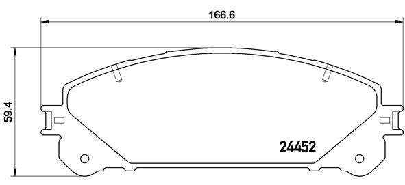 BREMBO Bremsbelagsatz, Scheibenbremse (P 83 145)