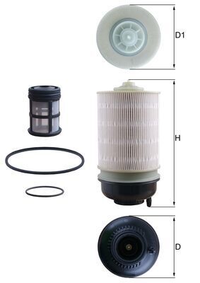 MAHLE Kraftstofffilter (KX 581KIT)