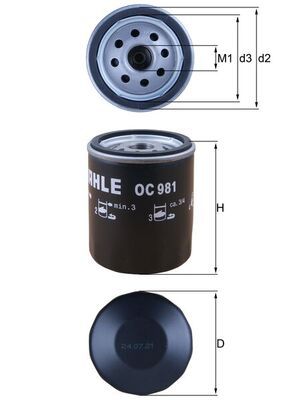 KNECHT Ölfilter (OC 981)