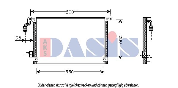 AKS DASIS Kondensator, Klimaanlage (062003N)