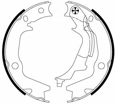 HELLA Bremsbackensatz, Feststellbremse (8DA 355 050-131) Thumbnail
