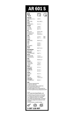 BOSCH Wischblatt (3 397 118 907)