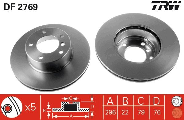 TRW Bremsscheibe (DF2769)