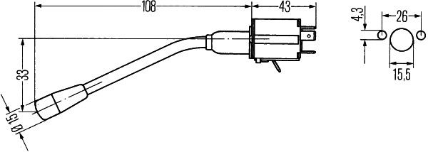 HELLA Blinkerschalter (6BA 001 539-001)