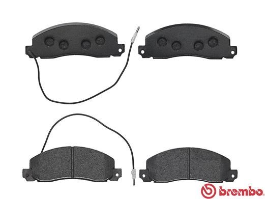 BREMBO Bremsbelagsatz, Scheibenbremse (P 68 006)