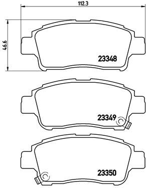 BREMBO Bremsbelagsatz, Scheibenbremse (P 83 050)