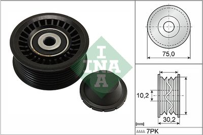INA Umlenk-/Führungsrolle, Keilrippenriemen (532 0668 10) Thumbnail