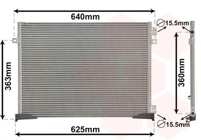 VAN WEZEL Kondensator, Klimaanlage (43005400)