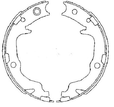 HELLA Bremsbackensatz, Feststellbremse (8DA 355 050-871)