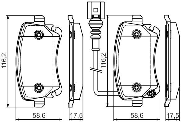 BOSCH Bremsbelagsatz, Scheibenbremse (0 986 495 094) BOSCH Bremsbelagsatz, Scheibenbremse (0 986 495 094)