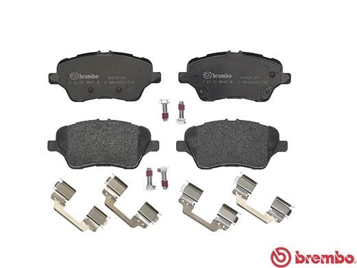 BREMBO Bremsbelagsatz, Scheibenbremse (P 24 151)