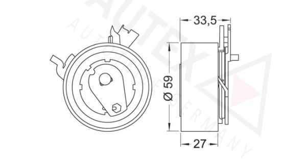 AUTEX Spannrolle, Zahnriemen (642002) AUTEX Spannrolle, Zahnriemen (642002)