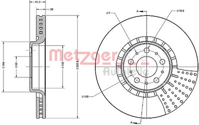 METZGER Bremsscheibe (6110559)