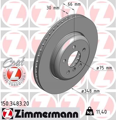 ZIMMERMANN Bremsscheibe (150.3483.20)