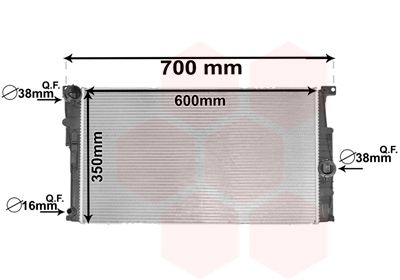 VAN WEZEL Kühler, Motorkühlung (06002453) Thumbnail