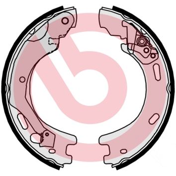 BREMBO Bremsbackensatz, Feststellbremse (S 44 509) Thumbnail