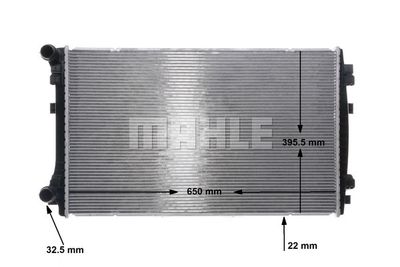 MAHLE Kühler, Motorkühlung (CR 2054 000S) MAHLE Kühler, Motorkühlung (CR 2054 000S)