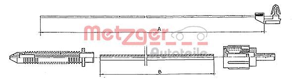 METZGER Gaszug (10.0381) 4250032400064 10.0381