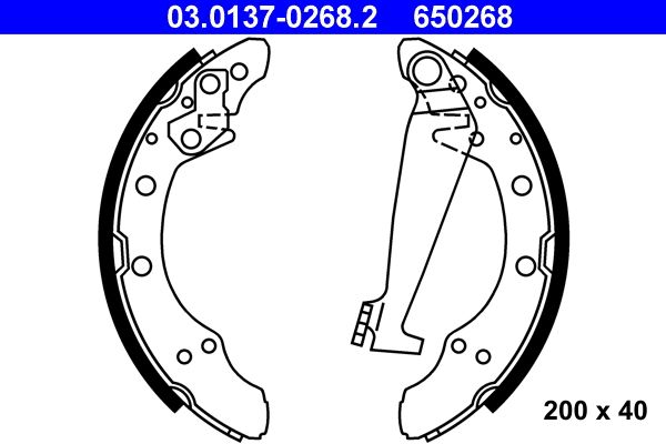 ATE Bremsbackensatz (03.0137-0268.2)