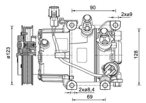 MAHLE Kondensator, Klimaanlage (AC 812 000S)