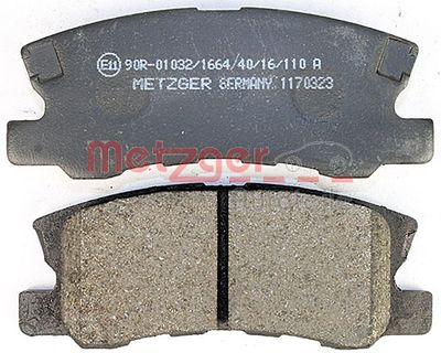 METZGER Bremsbelagsatz, Scheibenbremse (1170323)