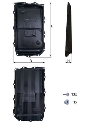 KNECHT Ölwanne, Automatikgetriebe (HX 184KIT)