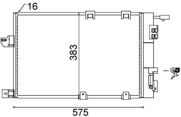 MAHLE Kondensator, Klimaanlage (AC 324 000P)
