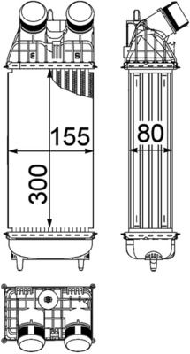 MAHLE Ladeluftkühler (CI 210 000P)