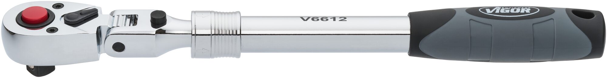 VIGOR Teleskop Gelenk-Umschaltknarre ∙ V6612 ∙ Vierkant 12,5 mm (1/2 Zoll)