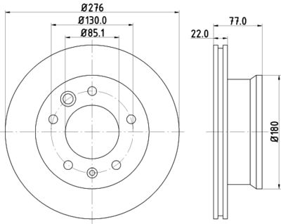 HELLA Bremsscheibe (8DD 355 128-251)