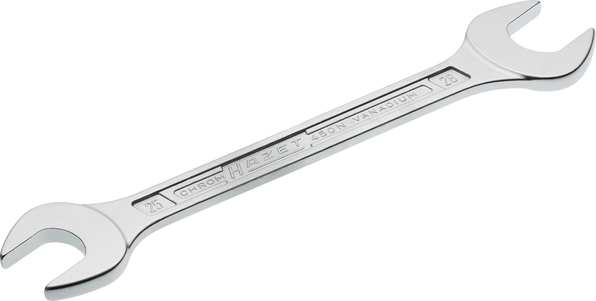 HAZET Doppel-Maulschlüssel 450N-25X28 ∙ Außen-Sechskant Profil ∙ 25 x 28 mm