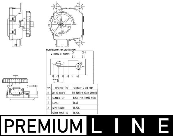 MAHLE Stellelement, Mischklappe (AA 14 000P)